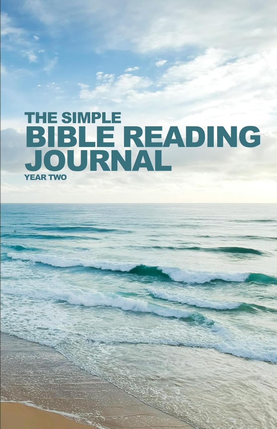 The Simple Bible Reading Journal Year Two - Ocean beach cover design