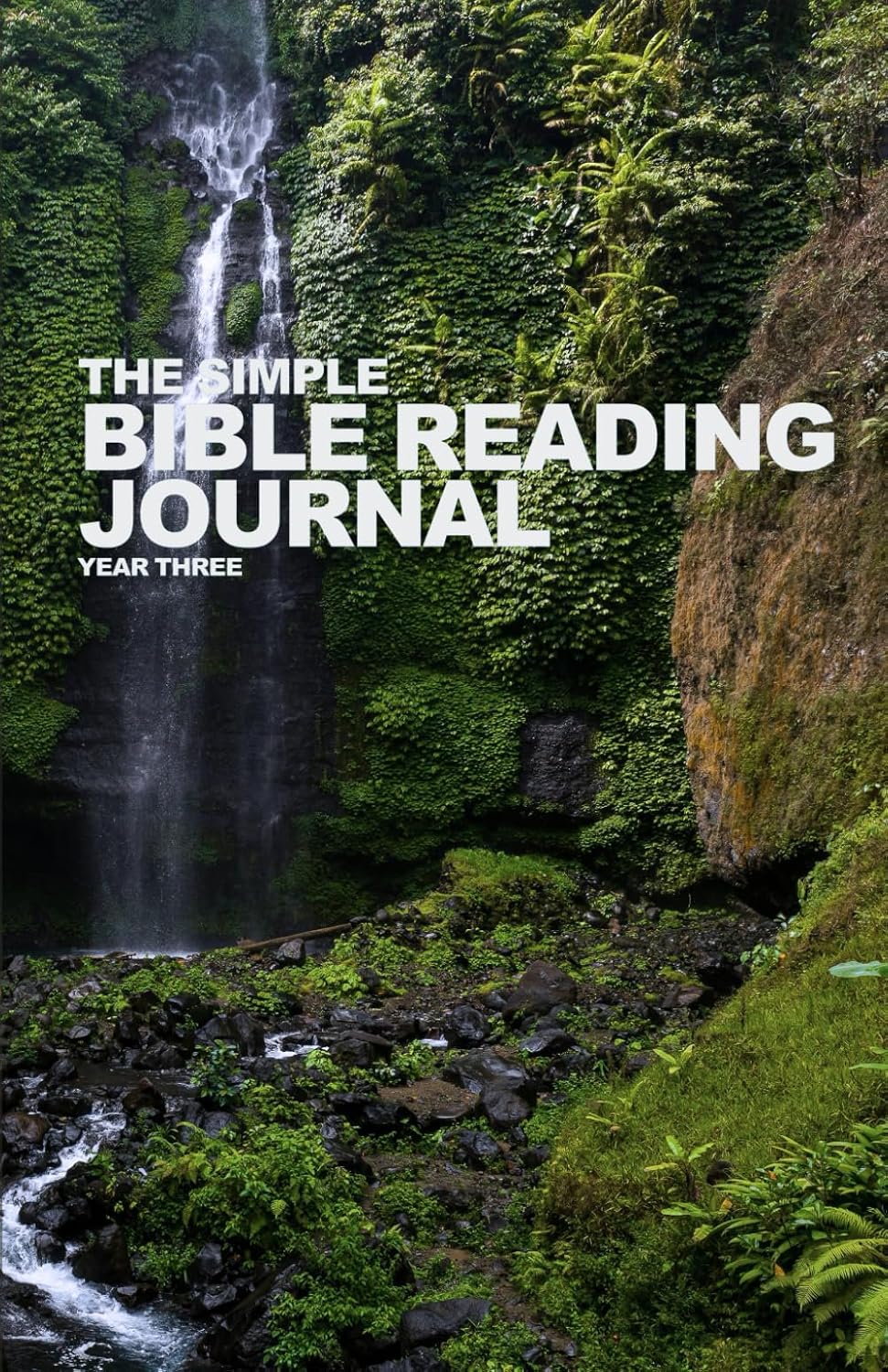 The Simple Bible Reading Journal Year Three - Waterfall cover design